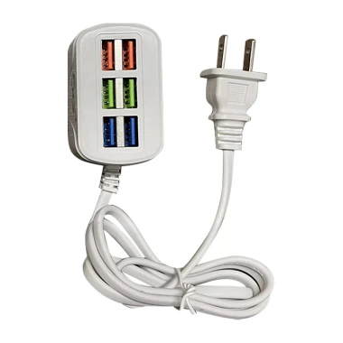 Ổ CẮM USB 6 Cổng với Cọc Sạc Nhanh cho Điện Thoại, Loa, Tai Nghe - 69.000₫ Giảm 19.320₫