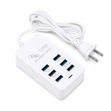 Ổ CẮM USB 6 Cổng với Cọc Sạc Nhanh cho Điện Thoại, Loa, Tai Nghe - 69.000₫ Giảm 19.320₫