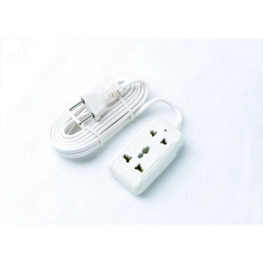 Ổ cắm VINAKIP 2 ngả liền dây S11-2 - Dây dài 2-3 m, an toàn, giảm giá 39.465 VND 5