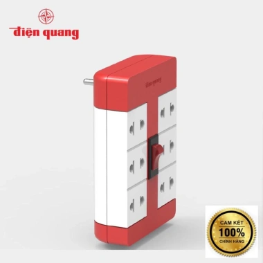 Ổ cắm xoay 90º Điện Quang ĐQ ESK RT 6 - 6 lỗ 2 chấu, chính hãng, giá 84.000₫ 8