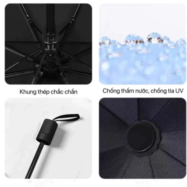 Ô che nắng DIDOOGLT chống UV, dù che mưa gấp gọn, chống thấm nước, giá 50.000 6