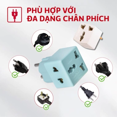 Ổ chia điện thông minh Sopoka 3.000W - Thiết kế hiện đại, chịu nhiệt, chịu va đập, bảo hành đổi mới 24 tháng - Giá 12.000 VND 3 Ổ chia điện thông minh Sopoka 3.000W - Thiết kế hiện đại, chịu nhiệt, chịu va đập, bảo hành đổi mới 24 tháng - Giá 12.000 VND 3