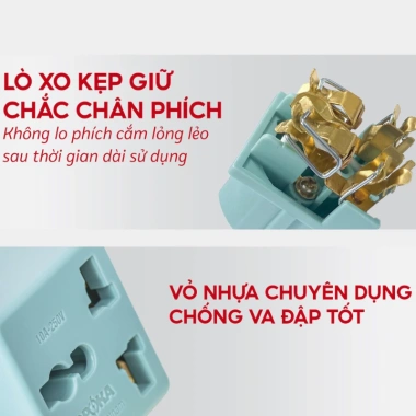 Ổ chia điện thông minh Sopoka 3.000W - Thiết kế hiện đại, chịu nhiệt, chịu va đập, bảo hành đổi mới 24 tháng - Giá 12.000 VND