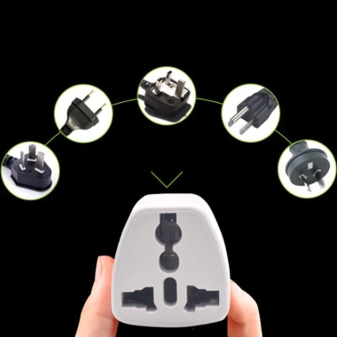 Ổ chuyển đổi 3 chân sang 2 chân, phích 3 chấu sang 2 chấu có đèn báo - 9.000đ
