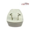 Ổ chuyển đổi phích cắm 3 chân sang 2 chân, chấu tròn dẹt trắng - 10.000 VND 4