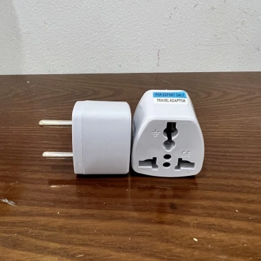 Ổ chuyển đổi phích cắm 3 chân sang 2 chân, chấu tròn dẹt trắng - 10.000 VND 7