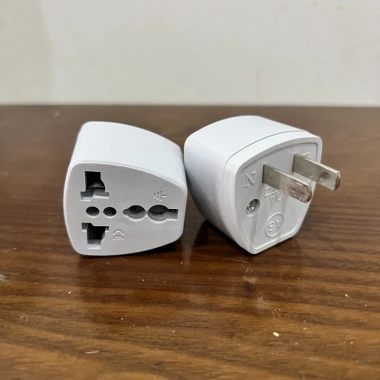 Ổ chuyển đổi phích cắm 3 chân sang 2 chân, chấu tròn dẹt trắng - 10.000 VND 8