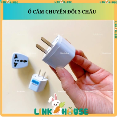 Ổ chuyển đổi phích cắm 3 chân sang 2 chân – Giá 15.000, gọn gàng, an toàn 3 Ổ chuyển đổi phích cắm 3 chân sang 2 chân – Giá 15.000, gọn gàng, an toàn 3
