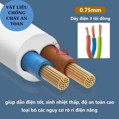 Ô điện 5m B40 đa năng, 4 lỗ 3 chấu chắc chắn, sạc điện thoại, dây dài 5m – giá chỉ 49.000₫
