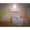Ổ điện chia 2 cổng USB kiêm đèn ngủ - Giá sỉ 46k, giảm mạnh, tiện lợi cho phòng ngủ