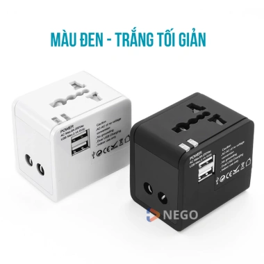 Ổ điện du lịch đa năng 1.500W PD20W sạc nhanh, chống cháy giật, dùng 150 quốc gia - Giá chỉ 180.000 VND