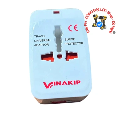 Ổ Điện Du Lịch VINAKIP Đa Năng – Tương Thích 150+ Quốc Gia, Lắp Tất Cả Ổ Cắm, Giá 65.100 2