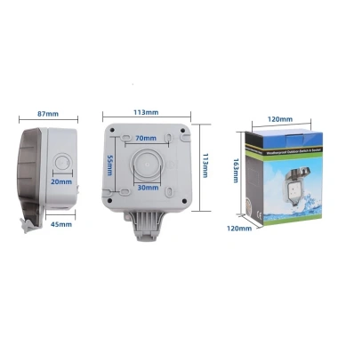 Ổ điện ngoài trời IP66 chống nước - Giá chỉ 130.000đ, tiết kiệm và bền bỉ