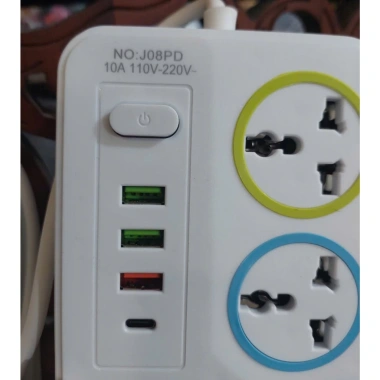 Ổ Điện Thông Minh 8 Lỗ Cắm + 4 USB, Công Suất 2.200W, Đa Năng, Thiết Kế Đẹp - Giá 125.000 VND 2