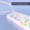 Ổ Điện Thông Minh 8 Lỗ Cắm + 4 USB, Công Suất 2.200W, Đa Năng, Thiết Kế Đẹp - Giá 125.000 VND 4