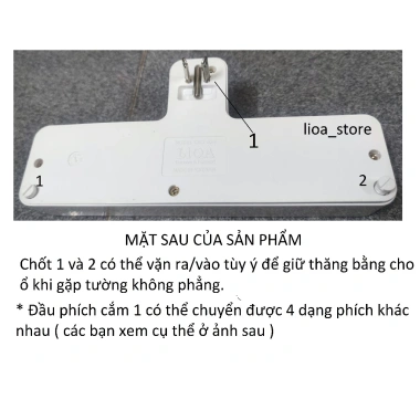 Ổ đổi nối đa năng du lịch Lioa - Tiết kiệm điện, cắm nhiều thiết bị, ổn định, chỉ 105.000 VND 2