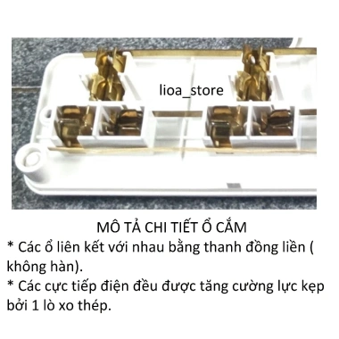 Ổ đổi nối đa năng du lịch Lioa - Tiết kiệm điện, cắm nhiều thiết bị, ổn định, chỉ 105.000 VND 4