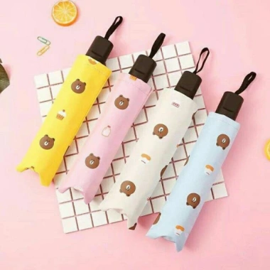 Ô Dù Gấu Đáng Yêu Gấp Gọn Đi Mưa Đi Nắng - Giá chỉ 39k (Giảm từ 50.7k)