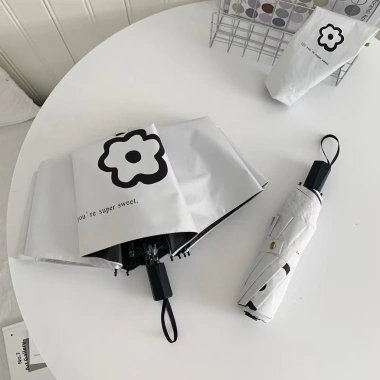 Ô Dù Petite Fleur Tối Giản Thanh Lịch Chống UV Cực Tím Che Nắng Mưa Giá ưu đãi 245k