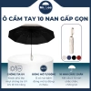 Ô Dù Tự Động Gấp Gọn Cán Móc Treo Mr.Lee 10 Nan Kép - Chịu Lực Mạnh, Che Nắng Mưa, Chống Nước & UV, Giá Ưu Đãi 105k