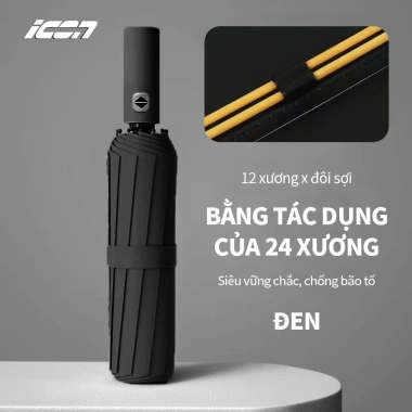Ô Dù Tự Động ICON 12/24 Xương Chống UV - Dù Che Nắng Gấp Gọn Tiện Lợi Giá 111.999đ 10