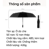 Ô dù tự động mở 2 chiều cầm tay gấp gọn che mưa nắng cỡ lớn giá 48k 3