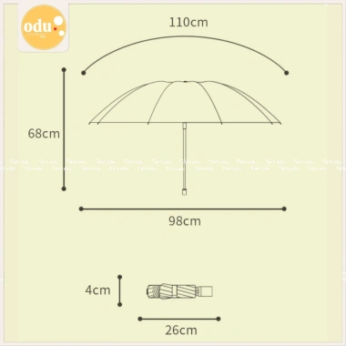 Ô Gấp 3 Dù Xếp 3 Hình Capybara Apple Dog - Giá 95.000 VNĐ, Nhân Vật Dễ Thương Bé 4