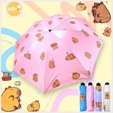 Ô Gấp 3 Dù Xếp 3 Hình Capybara Apple Dog - Giá 95.000 VNĐ, Nhân Vật Dễ Thương Bé 10