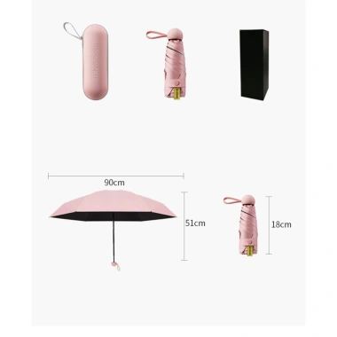 Ô gấp gọn mini dạng viên thuốc - Chống UV, tiện dụng, giảm giá 88.000₫
