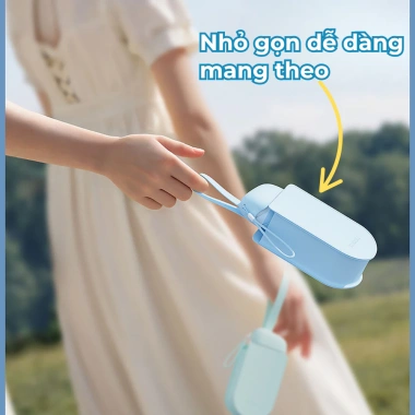 Ô Gấp Mini Che Nắng Che Mưa Chống UV, Chống Thấm Nước Kèm Túi Vải Tiện Lợi - 209k 3