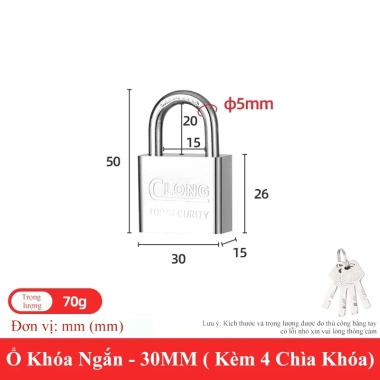 Ổ khóa cửa tròn SUNNY thép không gỉ cao cấp – Chống trộm, cạy, cắt, cưa cho cửa nhà & vali du lịch – 33.000₫ 10