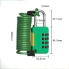 Ổ khóa dây cáp thép 4 số, khóa mật khẩu lò xo du lịch nhỏ gọn, chỉ 65.000₫ 6