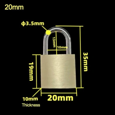 Ổ khóa đồng BENYTRO 3 phím mini - Khóa hành lý vali du lịch, giá 49.720 VND