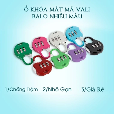 Ổ khóa du lịch mini cho balô, vali, hành lý – Bảo mật cao, giá chỉ 25.000đ