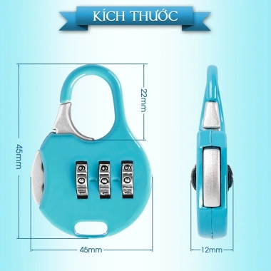 Ổ khóa du lịch mini cho balô, vali, hành lý – Bảo mật cao, giá chỉ 25.000đ