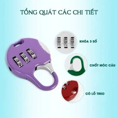 Ổ khóa du lịch mini cho balô, vali, hành lý – Bảo mật cao, giá chỉ 25.000đ
