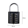 Ổ khóa mã số inox chống sét dạng bấm - Khóa balo, vali, túi xách tiện dụng, 30.999 VND 6