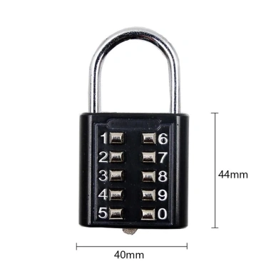 Ổ khóa mã số inox chống sét dạng bấm - Khóa balo, vali, túi xách tiện dụng, 30.999 VND 6