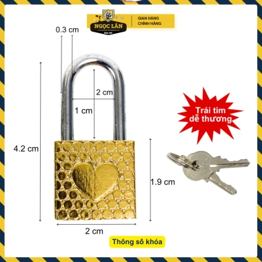 Ổ khóa mini 2 phân khóa vali & tủ - 2 chìa trái tim đẹp, phong cách - 34.000đ 2 Ổ khóa mini 2 phân khóa vali & tủ - 2 chìa trái tim đẹp, phong cách - 34.000đ 2