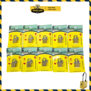 Ổ khóa mini 2 phân khóa vali & tủ - 2 chìa trái tim đẹp, phong cách - 34.000đ