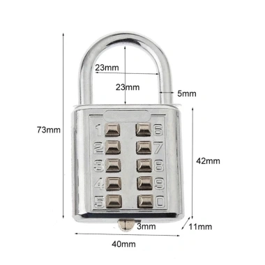 Ổ Khóa mini đa năng 8/10 số - Khóa vali du lịch bảo mật, giá chỉ 33.999₫