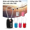 Ổ khóa số 3 lớp mật khẩu TSA719 mini – Dây cước siêu chắc, chống trộm vali, an toàn, tiện lợi, chỉ 109.000đ