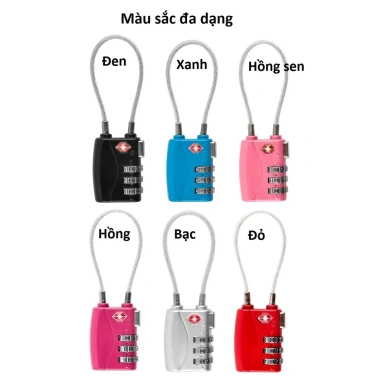 Ổ khóa số 3 lớp mật khẩu TSA719 mini – Dây cước siêu chắc, chống trộm vali, an toàn, tiện lợi, chỉ 109.000đ 2