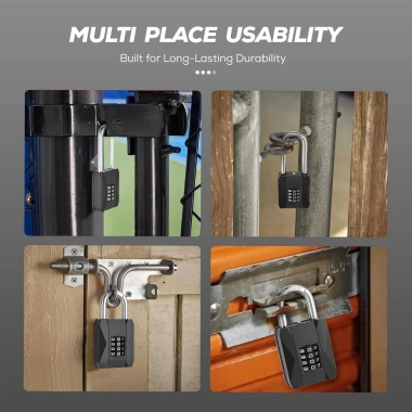 Ổ Khóa Số 4 Dãy Bảo Mật Cao Cấp - Vali, Balo, Locker, Ngăn Kéo - 105.000