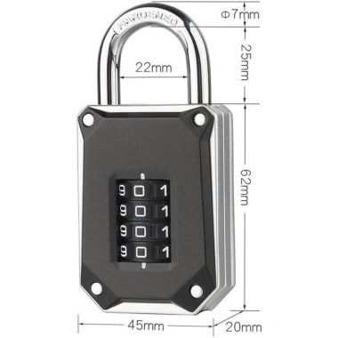 Ổ Khóa Số 4 Dãy Bảo Mật Cao Cấp - Vali, Balo, Locker, Ngăn Kéo - 105.000
