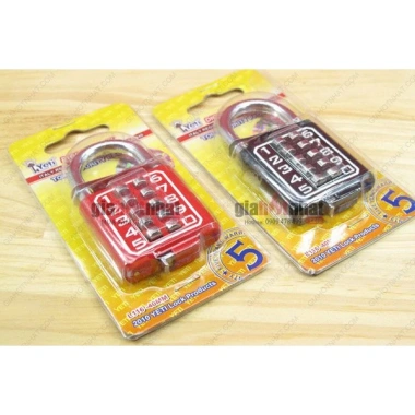 Ổ khóa số bấm YETI 10 số 40mm L116 chính hãng, 3 màu đỏ đen trắng, giảm giá 20% 3