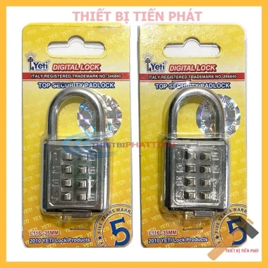 Ổ khóa số bấm YETI 10 số 40mm L116 chính hãng, 3 màu đỏ đen trắng, giảm giá 20% 4