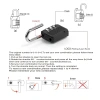 Ổ Khóa Số Du Lịch Mini 4 Chữ Số HCM: Bảo Vệ Vali, Balo, Túi Xách, Giá 14.000đ 3