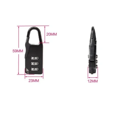 Ổ khoá số kim loại cho vali, túi kéo du lịch - Màu ngẫu nhiên, chỉ 50.000₫