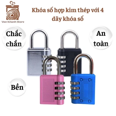 Ổ khóa số mini 4 số an toàn, tiện lợi cho tủ, phòng gym, xe đạp - Giá chỉ 85.000đ 2